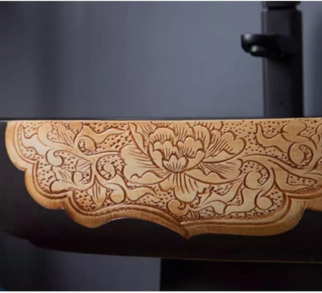 Pedestal Sinks Bathroom Wash Basin Household Column Integrated Floor-Standing Sink (A)