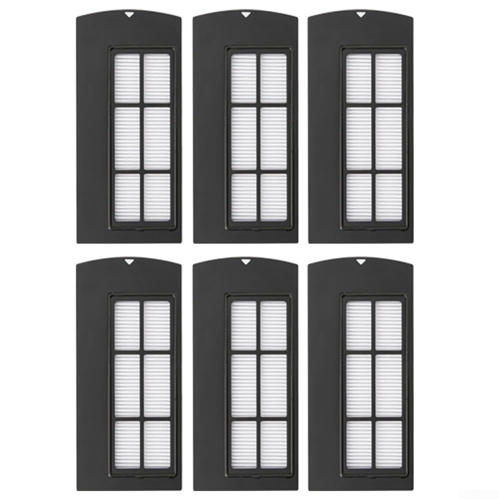 Donkivvy 6 Pcs HEPA Filters Replacement Filter Fits for Eufy Clean X9 Pro Robot Vacuum Cleaner Parts Accessories
