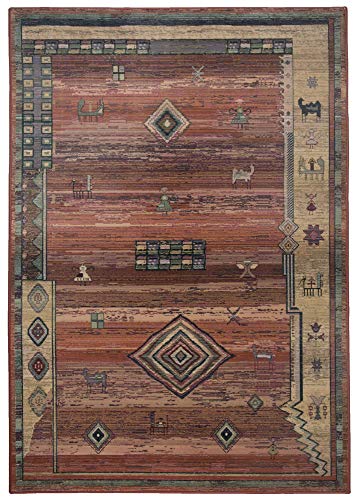 Klassischer Orientteppich mit Vintage-Effekt und Gabbeh Design | sehr robust und strapazierfähig...
