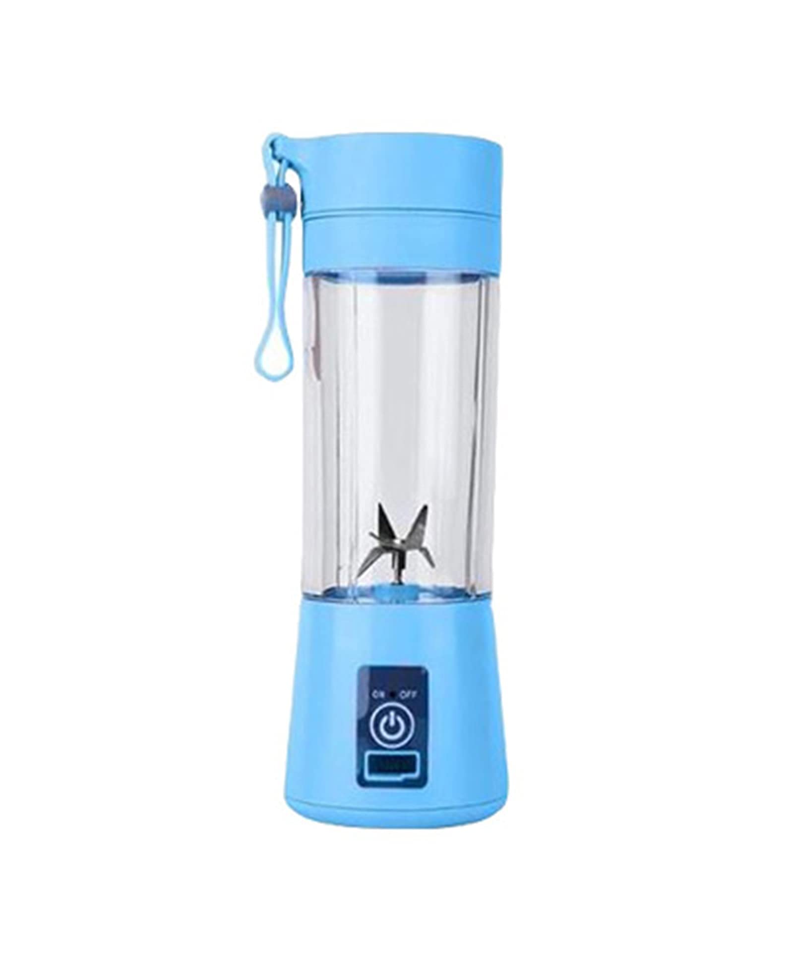 Hand-held Portable Juicer, Electric Juicer, Smoothie Machine, Blender, Small Juice Cup, Four Colors Available (Color : Blue)
