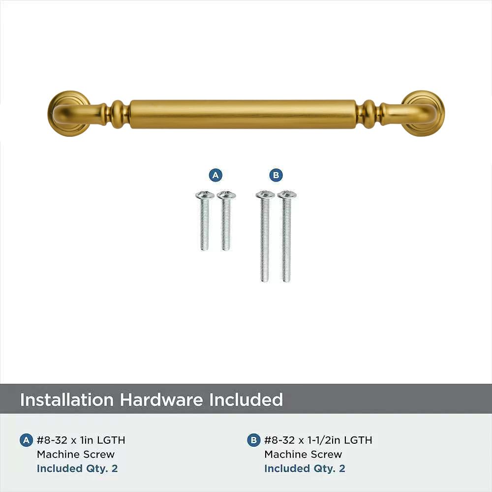 KHTUMEWARE-80392 Antique Brass Cabinet Pulls CTC 3 in (76 mm) 10-Pack in Antique Brass — KHTUMEWARE