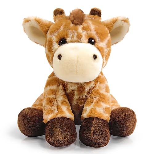 Hideekoog Giraffe Stuffed Animal Toys, 8.5 Inch Soft and Cuddly Giraffe Plush Animals Toy, Cute and Realistic Animals Gifts for Boys and Girls Toy for Toddlers 1-3