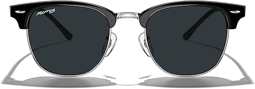 Miniatura 2 de MERRY'S Gafas de sol polarizadas clásicas cuadradas con montura semirarimada para hombres y mujeres S6016