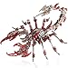 YUEZUDPO 3D Metal Puzzles for Adults, Scorpion 3D Metal Model Kits to Build DIY Colorful 3D Metal Puzzle Ornaments for Adults,Teens Birthday