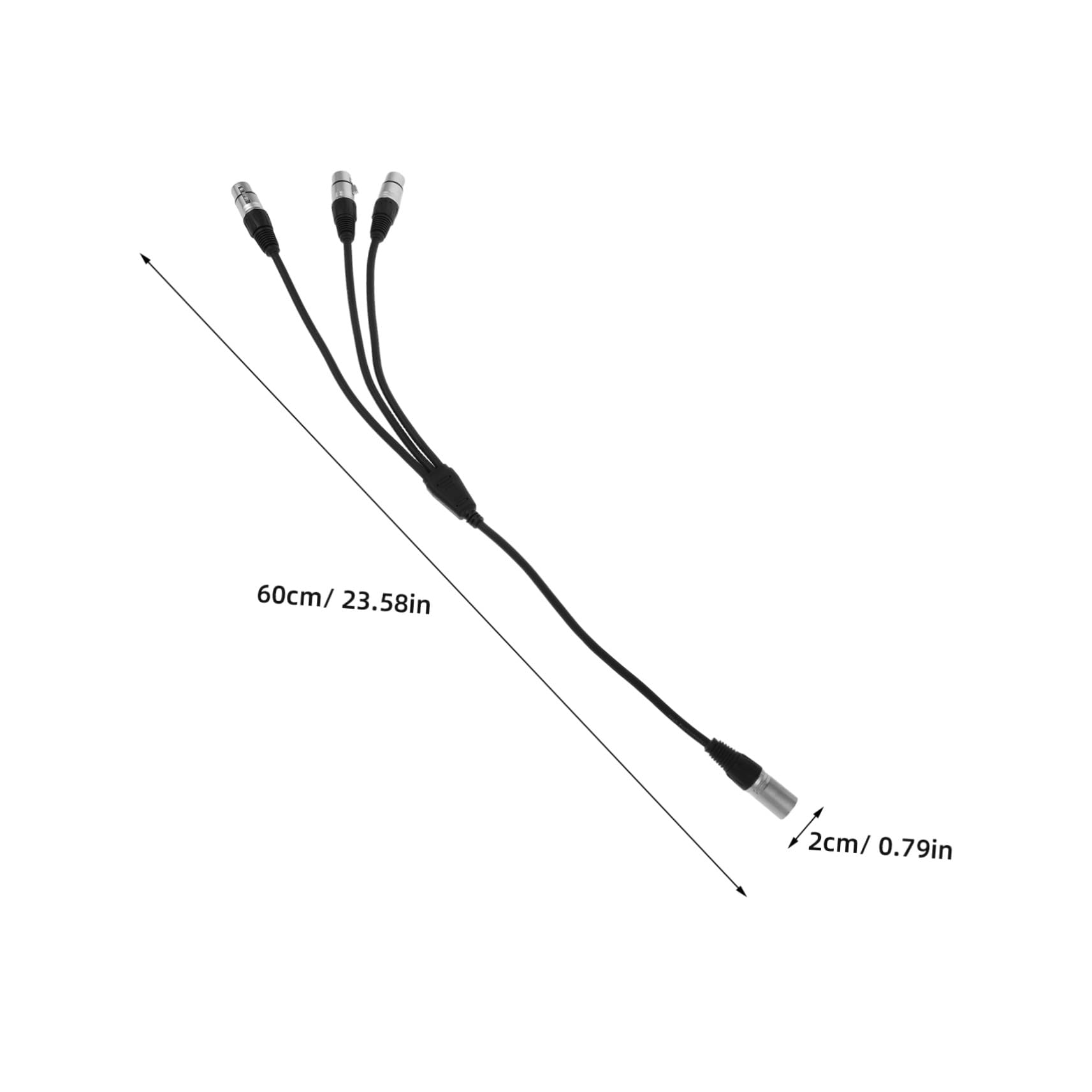Toddmomy Xlr Mikrofon Splitter 1 zu 3, 0, 6m, 2 Stück für Studio