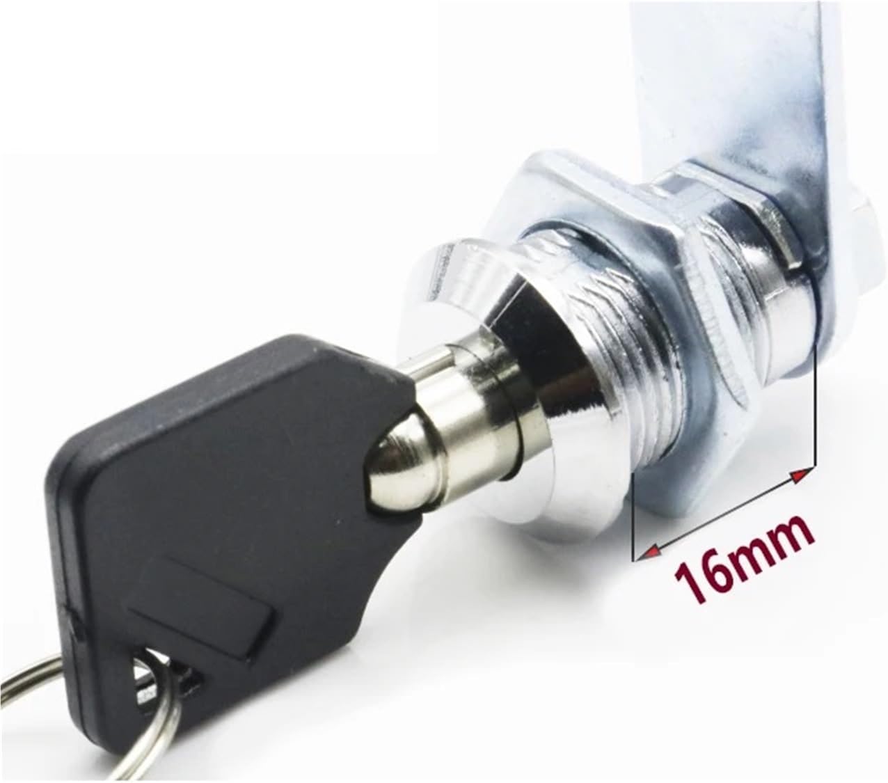 Tubular Cabinet Cam Lock Drawer Mailbox Tool Box Furniture Hardware MMS348 1Pcs(Keyed Alike X 16mm)