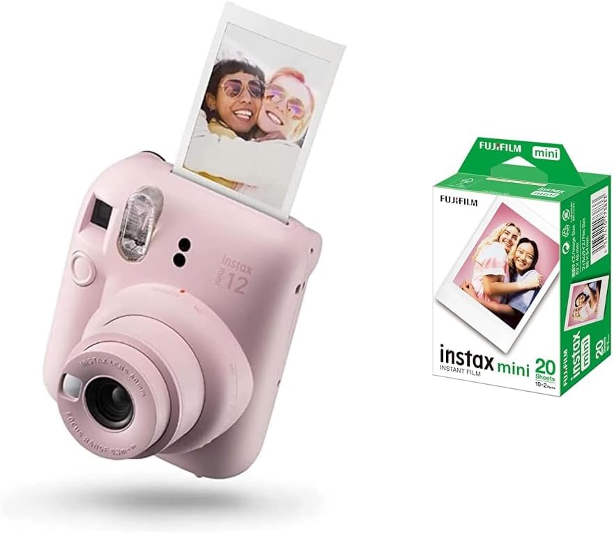 Fujifilm Instax Mini 12 Rosa + Pellicola Cuori - Fotocamera Istantanea, Specchietto Selfie, Modalità Close-Up - Foto 12
