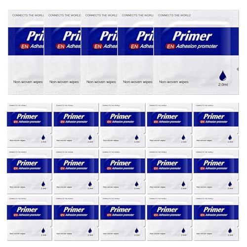20 Pcs Primer Adhesiv, Sponge Applicators, High Performance Adhesion Promoter for Acrylic Double