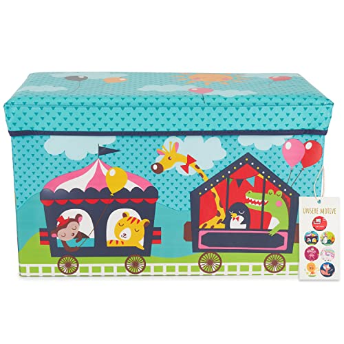 BIECO Boite Rangement Jouet Enfant Cirque | 63 L |...