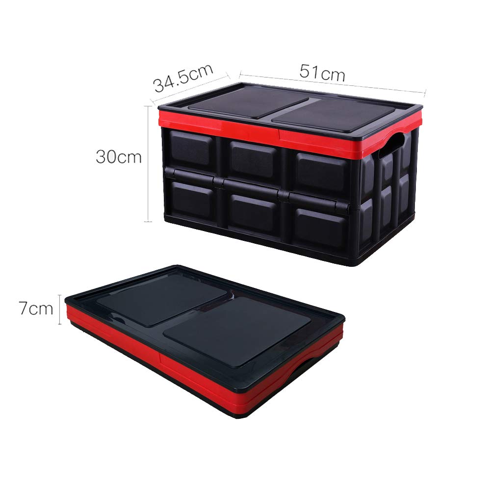 Amazon｜Yixintech 収納ボックス 52L 折り畳みコンテナ フタ付き