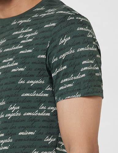 Image of Max Men Typographic Printed Crew Neck Ultra Slim Fit T-Shirt