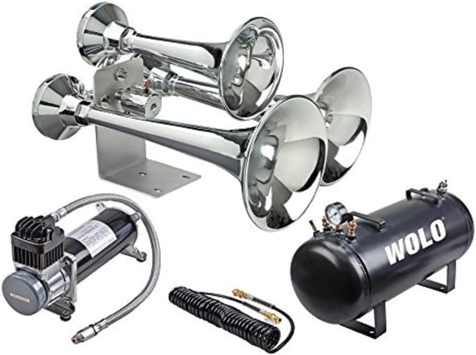 Wolo 837-860 Train Horn (Cannon Ball Express Pro Plus 12-V 152 Decibel Truck)