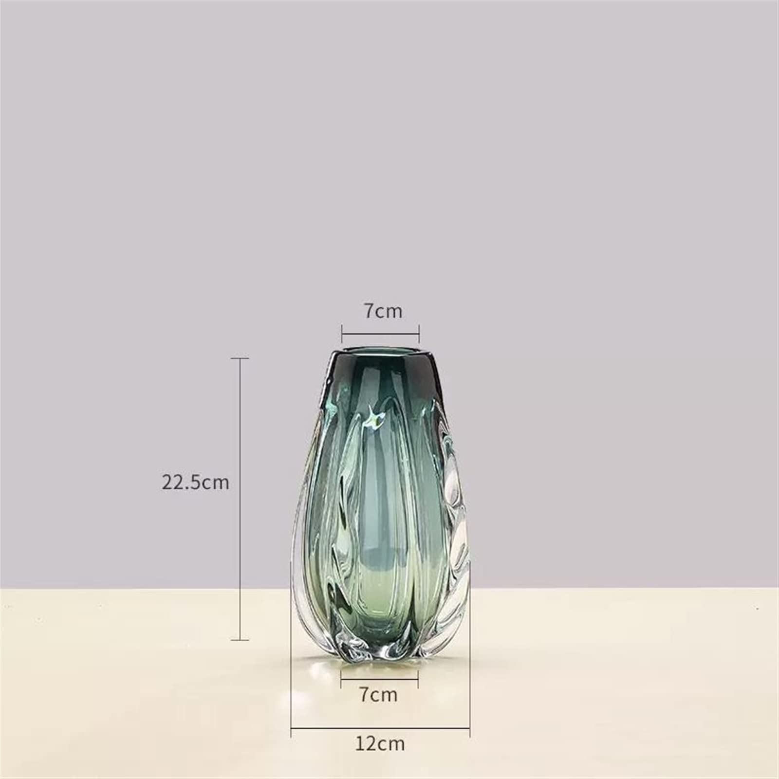 Jarrón Nórdico Sencillo Y Creativo De Lujo Ligero, Jarrón De Cristal para Decoración De Mesa De Salón, Jarrón Decorativo