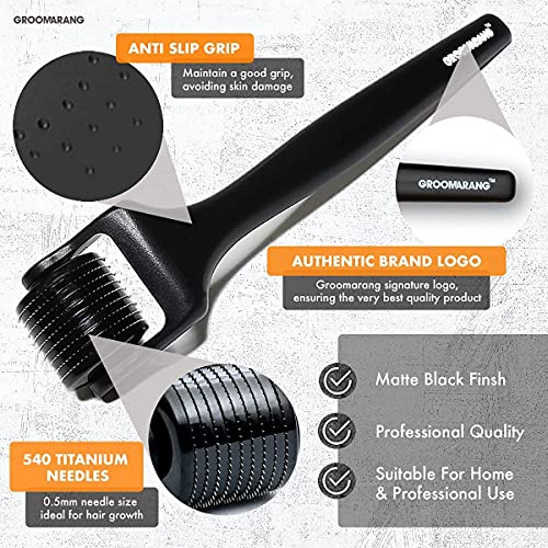 Groomarang Beard Roller for Men GROOMARANG 0.5mm Derma Roller for, view 2