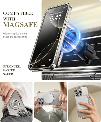 Coque iPhone 16 Pro Max BERFY magnétique intégrale en verre trempé 9H - 6