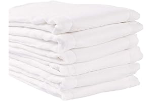 Fasoar - Pañales de Tela para Bebés Niñas (100% Algodón Premium sin Blanquear)