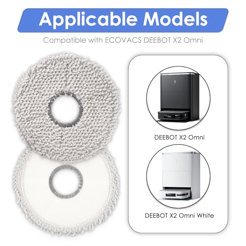 (10 Stück) Wischpads für ECOVACS DEEBOT T30 Pro Max/ T30 Pro Omni/ T30S/ T30S Combo/ X5 Pro Omni/ X2 Omni/ X2 Pro/ T20 Omni/ X1 Omni/ X1 PRO Omni/ X1 PLUS/ T10 Omni/ T10 Turbo / M12 Pro+/ X1 Turbo