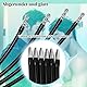 Kutocesy Urethral Dilator Set Double Penis Plug Silikon Harnröhre Dilatator Katheter Männ Masturbation Sexspielzeug (60CM)
