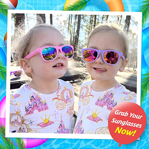 Ginmic MDH-24MDCSXC-04 Kids Sunglasses Bulk, Kids Sunglasses Party Favor, 24Pack Neon Sunglasses With Uv400 Protection For Kids, Boys And Girls Age 3-8, Goody Bag Favors, Great Gift For Pool, Birthday Party Supplies thumb #5