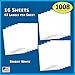 Pack of 1008, 1-inch Diameter Round Dot Labels, White, 8 1/2 x 11 Inch Sheet, Fits All Laser/Inkjet Printers, 63 Labels per Sheet, 1