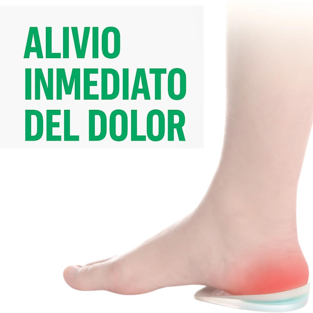 Pack de 6 Taloneras para Proteger del Dolor, Fascitis Plantar, Espolón Calcaneo y Tendinitis Aquiles | Soporte Ergonomico y Absorción de Impactos | Plantillas de Silicona para Hombre y Mujer