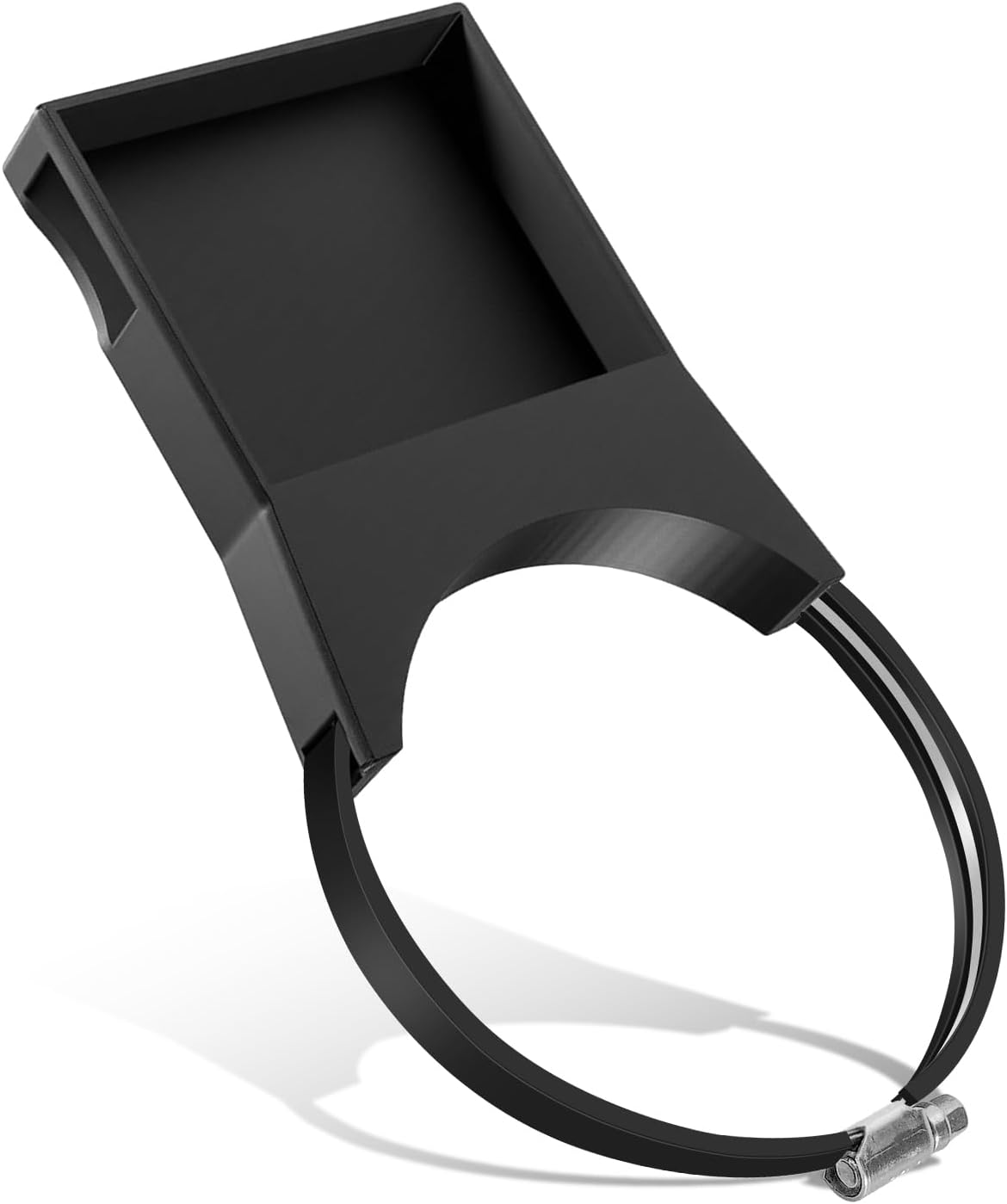 Screen Column Mount Fit for Holley Sniper Dominator Terminator X 3.5 Inches with Stainless Steel Hose Clamp Anti-Slip Rubber Strip Sun Visor