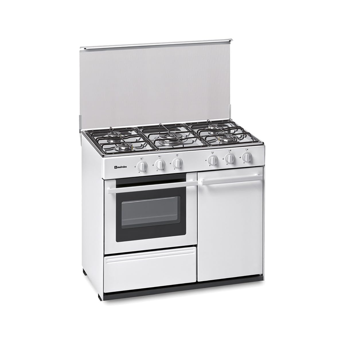 Meireles Cuisinière à Gaz N921WVS 55L 5 Brûleurs Blanche