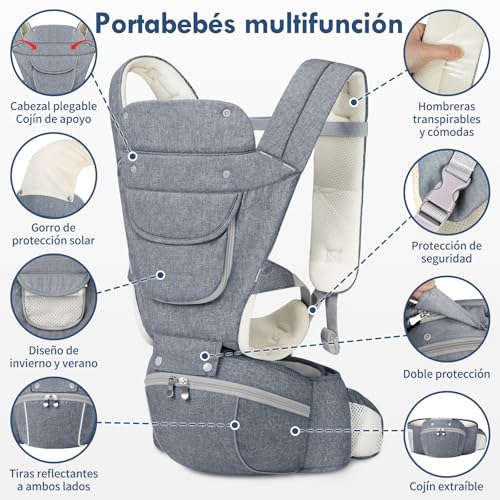 Cangurera, Baby Product cangurera bebes Marca RAINSMORE (3)