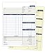 Adams Job Invoice Forms, 2-Part Carbonless, For Service and Repair Billing, 100 Individual Sets Per Pack (NC2817), White, 8-1/2 x 11Inches