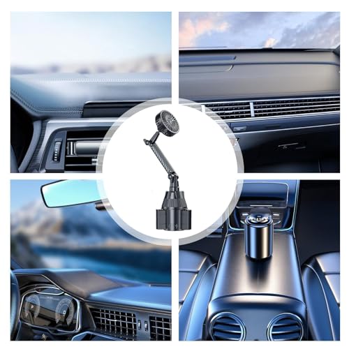 Ventilador de coche regulable y compacto con alimentación USB eficiente 7