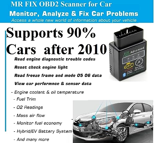DPRO® New & Advanced OBD Bluetooth Auto Scanner OBDII 2 Car ELM 327 Diagnostic Tool Scanner Interface Supports All OBD2 Protocols of Indian Cars Bike Easy ECU Connection BS6 - Image 3