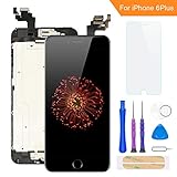 🥊【KOMPATIBILITÄT】: NUR Kompatibel für iPhone 6 Plus display Schwarz 5.5 Zoll Bildschirm ersetzen, Überprüfen Sie vor dem Kauf des Displays das Modell Ihres Phone.