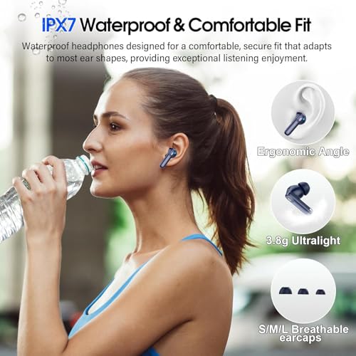 QXUFV U9 Blue Wireless Earbuds - Image 8