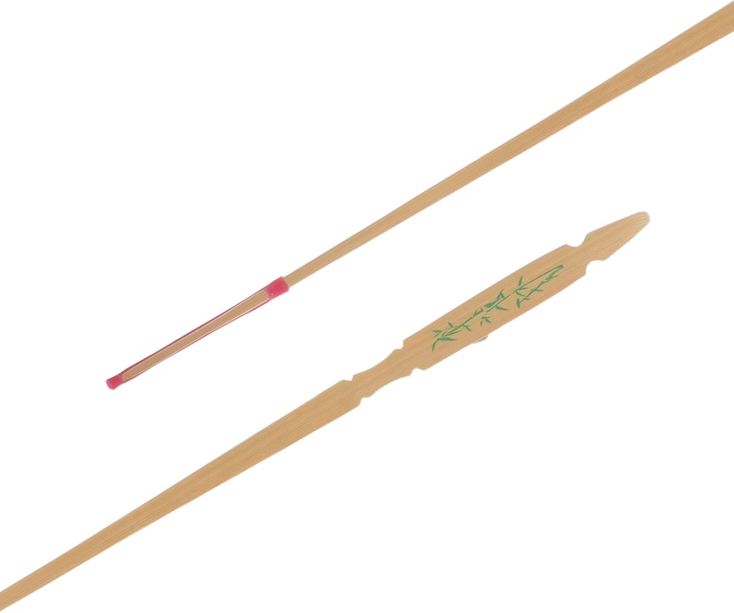 Kisangel 2pcs Chinese Yangqin Hammer Sticks Wooden Dulcimer Mallets Red Wood Percussion Accessories for Yangqin Practice Performance with Natural Green Pattern