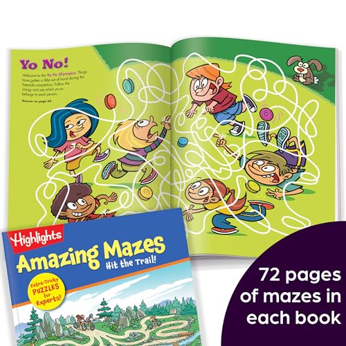Highlights for Children Amazing Mazes Expert Maze Books for Kids Ages 6 and Up, 144 Pages, 2-Pack of Activity Books for Kids, Screen Free Fun and Challenging Mazes - Image 2