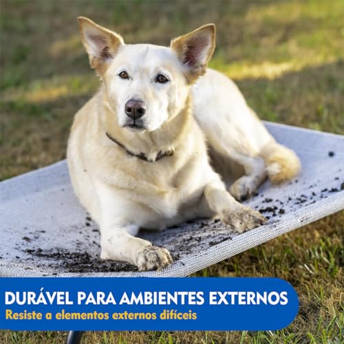 Python Fly Cama Cachorro Elevada Portátil para Animais de Estimação com Malha Lavável e Respirável,