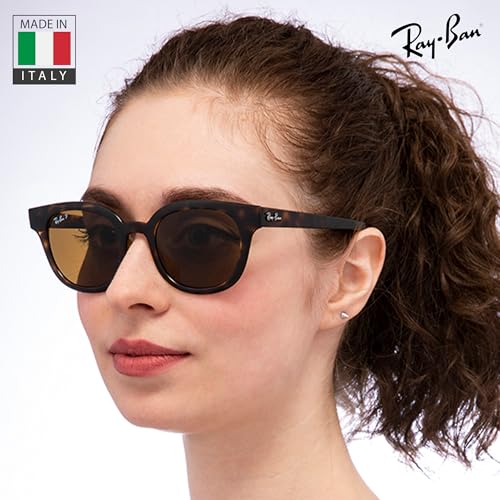 Image of Ray-Ban RB4323 Square Shaped Sunglasses for Men & Women with Official RAYBAN Eyewear Kit