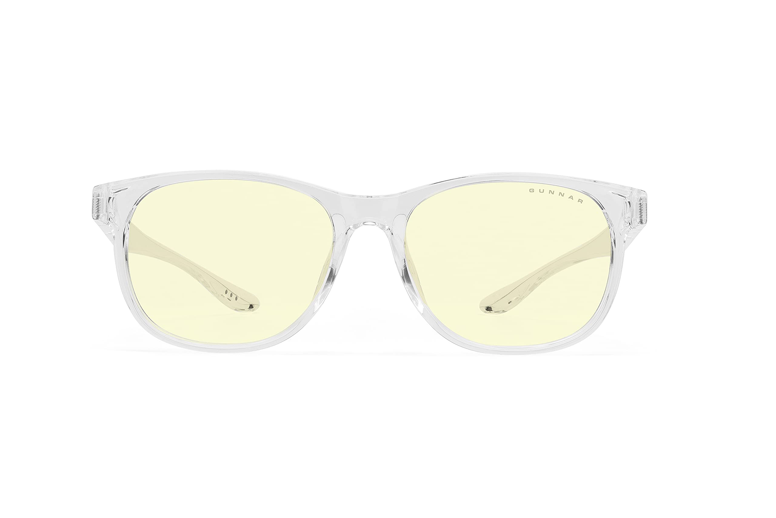 Gunnar occhiali videogiochi e computer | Rush Kids (age 12+) | Colore del Cornice: Crystal, Tinta de Lenti: Ambra (Blocca 65% luce blu e 100% UV luce) | luce blu bloccanti | lente brevettata