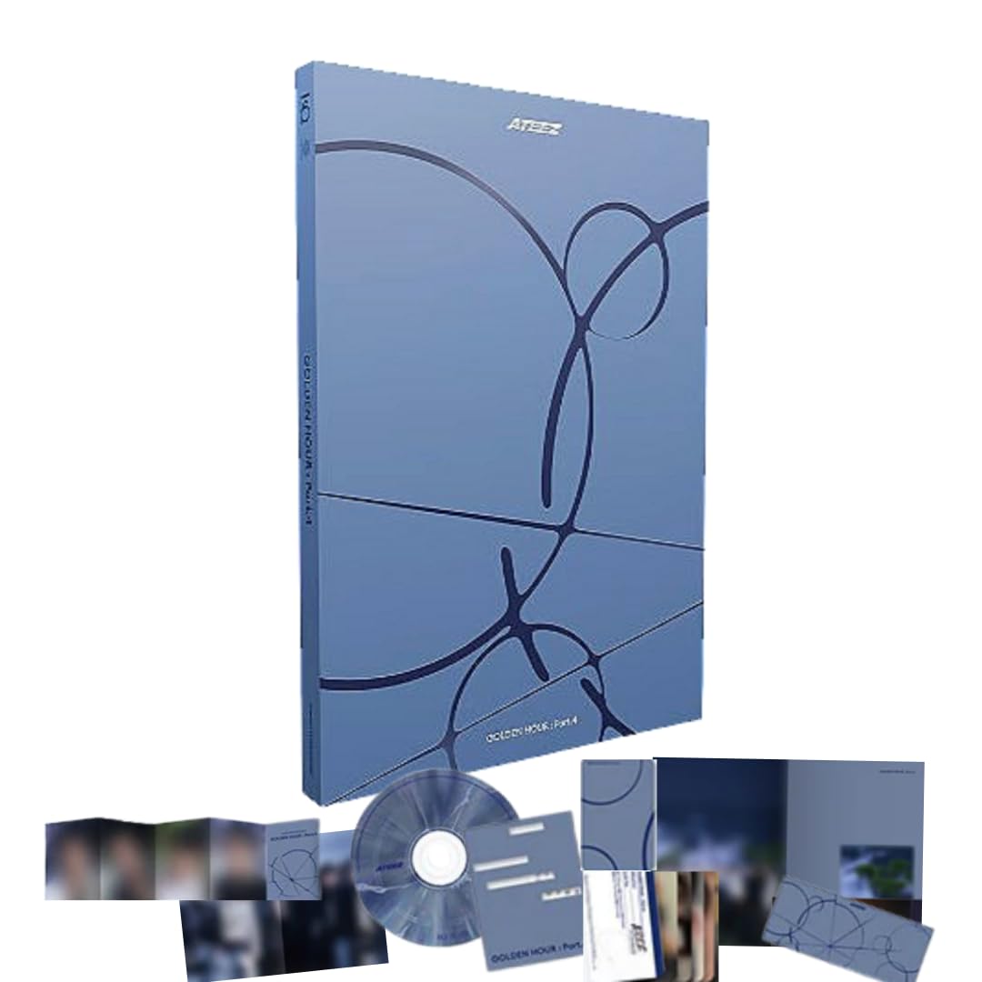 Amazon.com: ATEEZ GOLDEN HOUR Part.4 Album [A Ver.] Photobook + CD