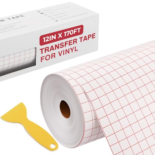 Image of YRYM HT Transfer Tape for Vinyl, 12 inch x 170 FT, Medium Tack