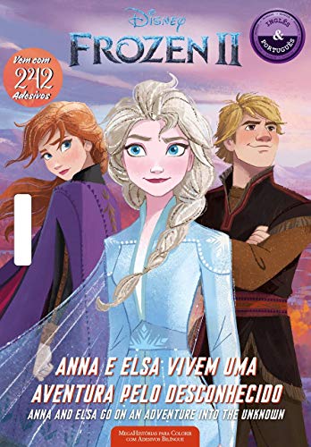Disney Frozen II – Megahistórias para colorir com adesivos bilíngue: