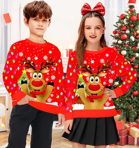 Remimi Unisex Kids Halloween Sweatshirts Movie Cartoon Pullover Shirts 5-14 Years3