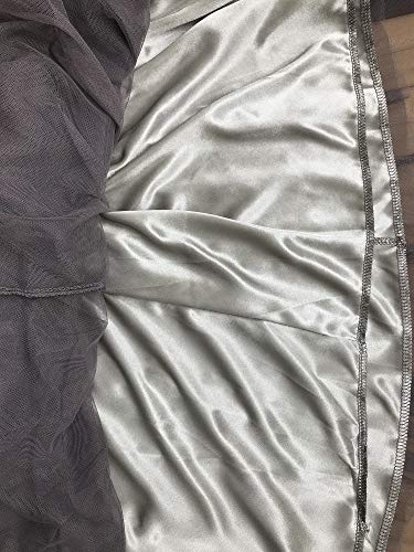 L&Z Women's Tulle Skirt Elastic Waist High Waist A-Line, Grey, Size One Size #TOP2