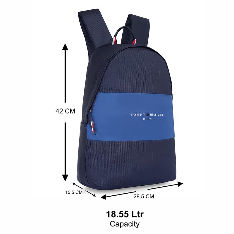 Image of Tommy Hilfiger Unisex Altman Plus 19L Backpack Laptop Organizer & File Slot - Stylish & Lightweight Daypack for School, Work & Travel