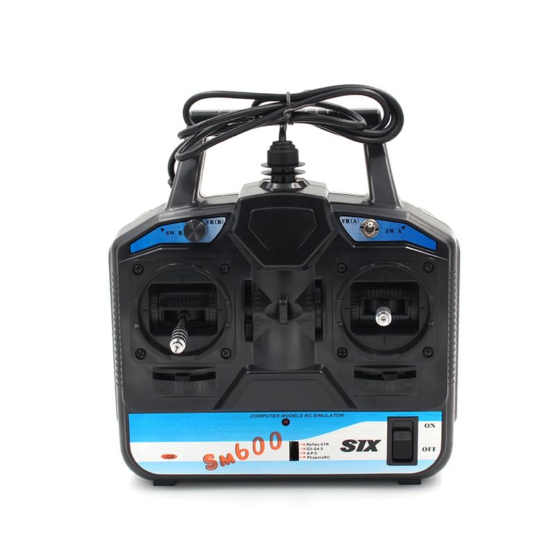 ТоуAE - Flyskys FS SM600 6 Channel RC Flight Simulator w/Freerider/XTR/FMS/RealFlight for RC Helicopter Plane Quadcopter Ԁrопе Training
