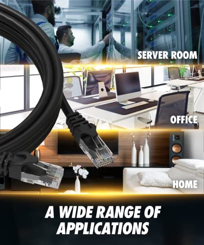 Cat6 Ethernet Cable (3 Feet) Lan, Utp Cat 6 Rj45, Network, Patch, Internet Cable - 20 Pack (3 Ft) #TOP4