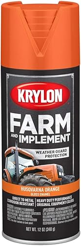 Krylon Farm & Implement - Aerosol Husqvarna Orange de 12 onzas líquidas (paquete de 1)