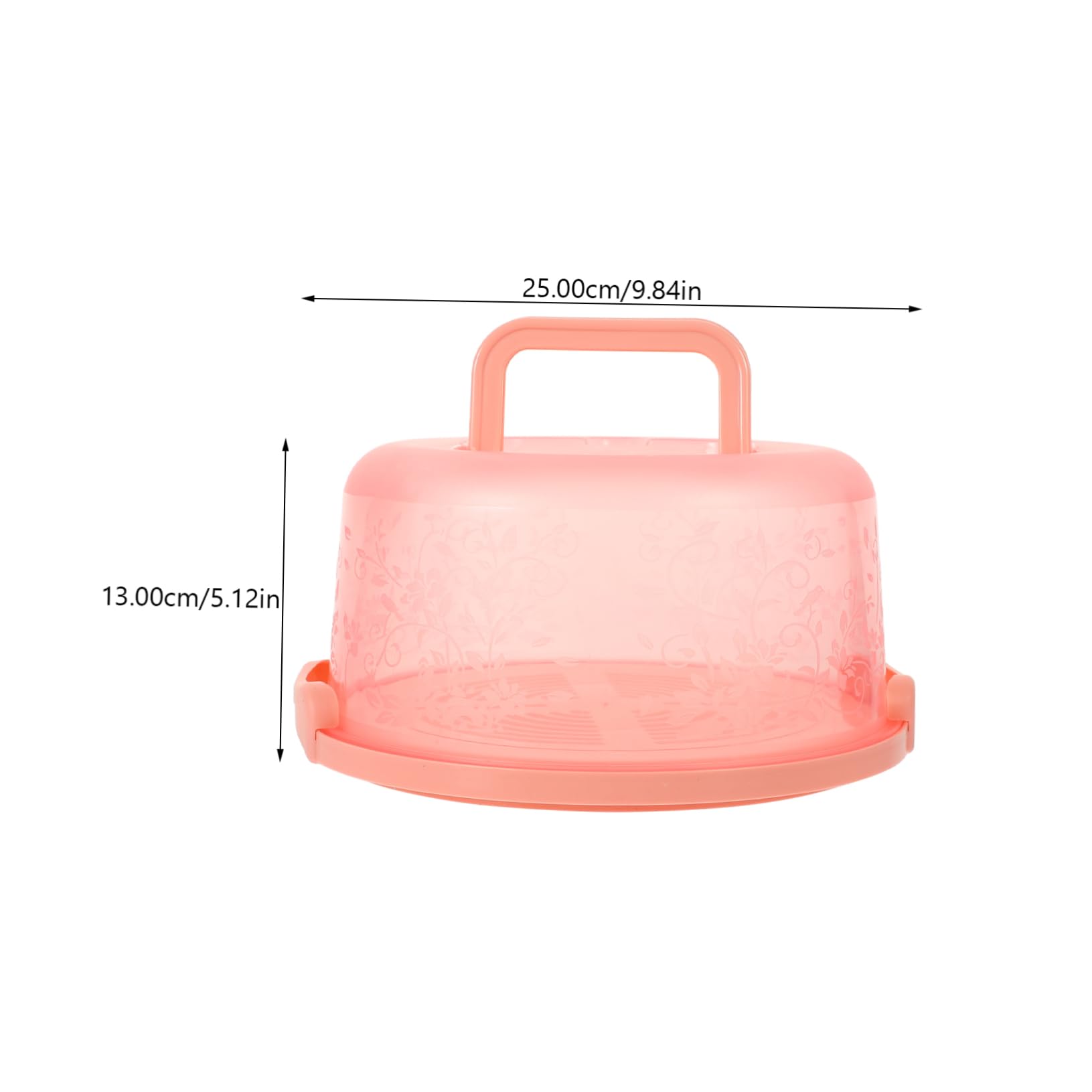 Cabilock Handheld Cake Box with Handle Portable Reusable Cake Holder for Birthday Parties Outdoor Events and Food Storage Transparent Baking Tool