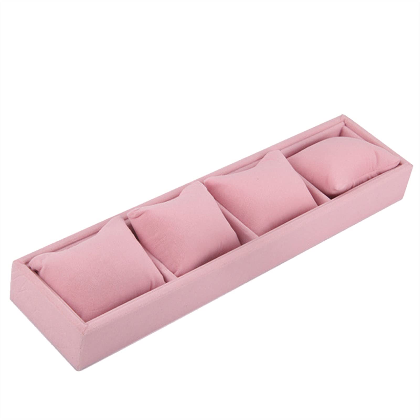 Montre boîte organisateur 4 grilles avec support rangement bijoux
