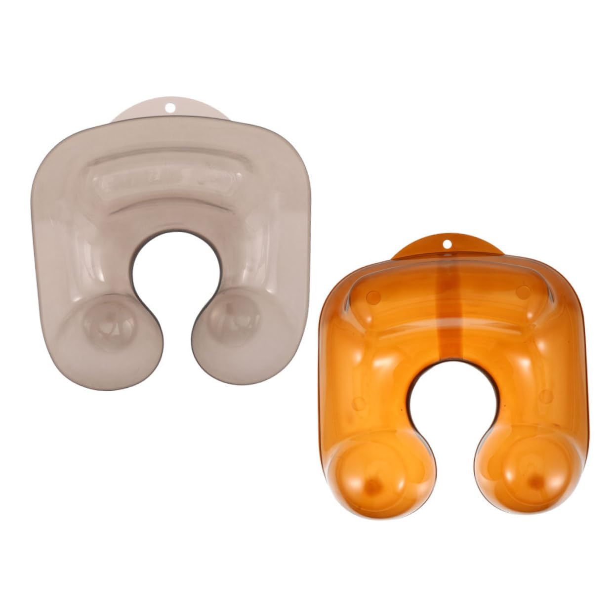 Didiseaon Plastic Perm Neck Tray 2pcs Shampoo Holder Waterproof Hair Washing Basin for Salon Home